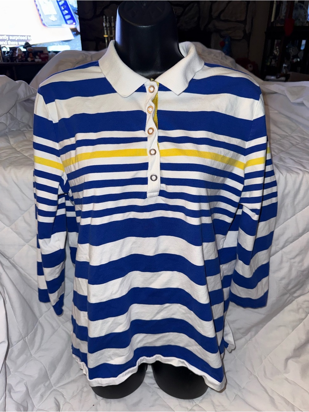 Lauren Ralph Lauren Active striped long-sleeve polo shirt